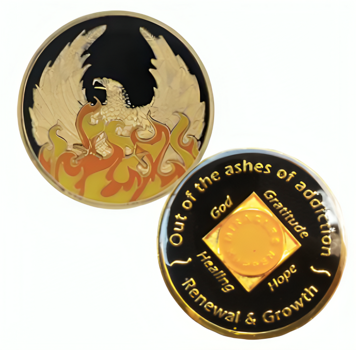 NA Ashes Coin with or with/without NA Symbol - Recovery Medallion from Choices Books & Gifts