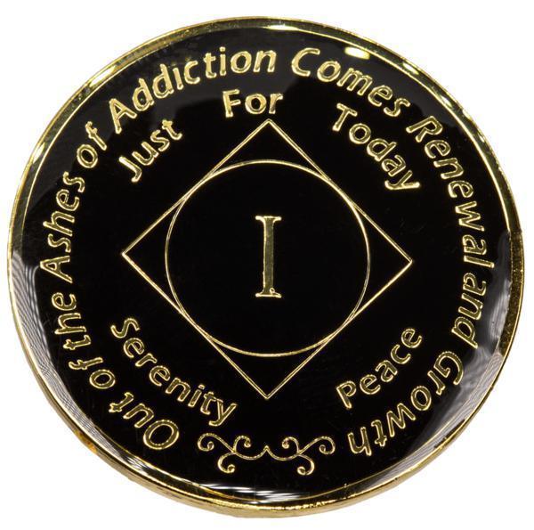 Black NA Medallion - Recovery Medallion from Choices Books & Gifts