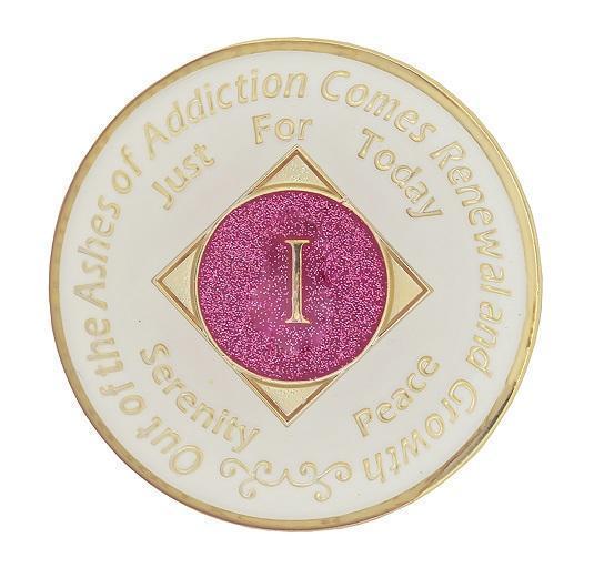 NA GLWPK Glow Pink Coin - Recovery Medallion from Choices Books & Gifts