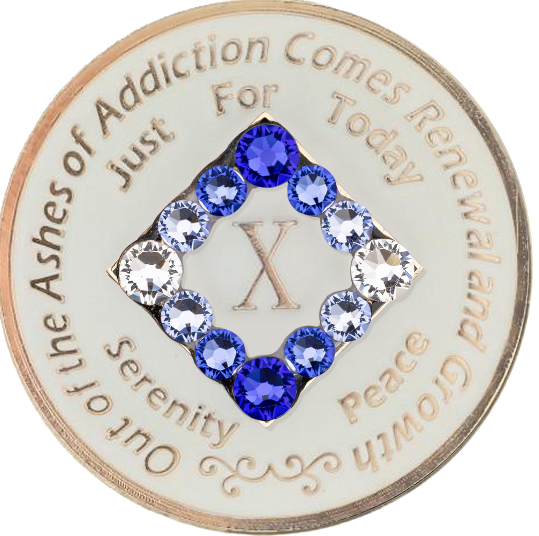 Glow NA with Blue Trans Coin - Recovery Medallion from Choices Books & Gifts