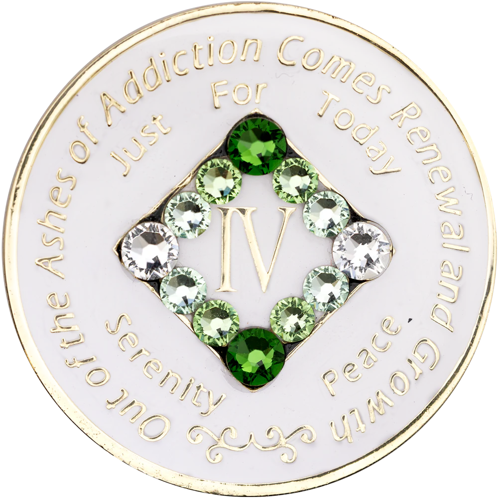 Glow in the Dark NA Chip with Green Transition - Recovery Medallion from Choices Books & Gifts
