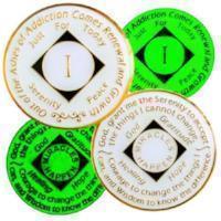 NA Glow in the Dark with Blk Transition Coin - Recovery Medallion from Choices Books & Gifts