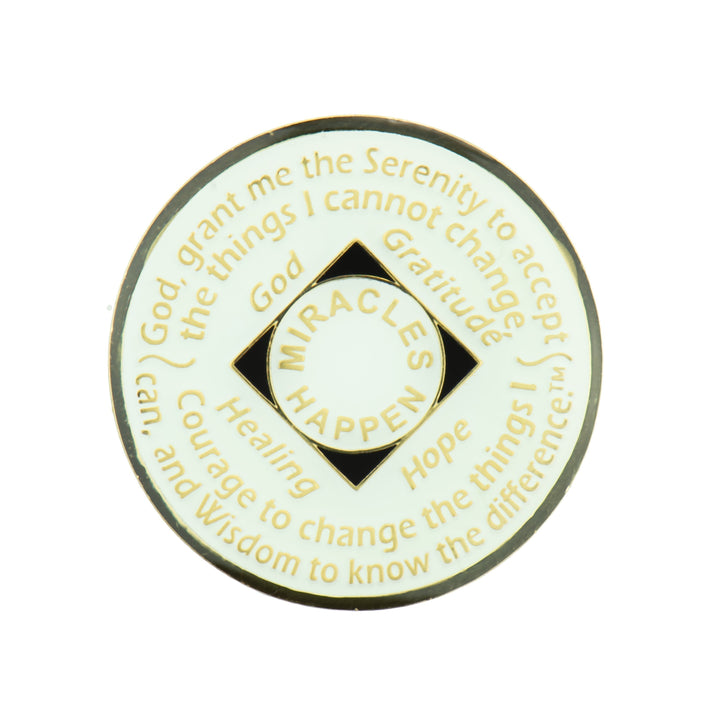 NA Glow with Pink Trans Coin - Recovery Medallion from Choices Books & Gifts