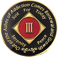 #N33. NA Medallion Black/Red Coin (1-45) - Premium Medallions from Choices - Just $13.95! Shop now at Choices Books & Gifts