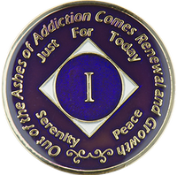 NA Coin, #N46.  Purple Silver NA Medallion (Yrs 1-45)