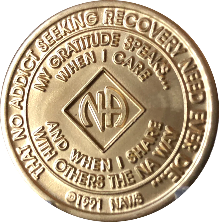 NA Coin, #N64.  NA Bronze Coin w Red Crystals (1-60)