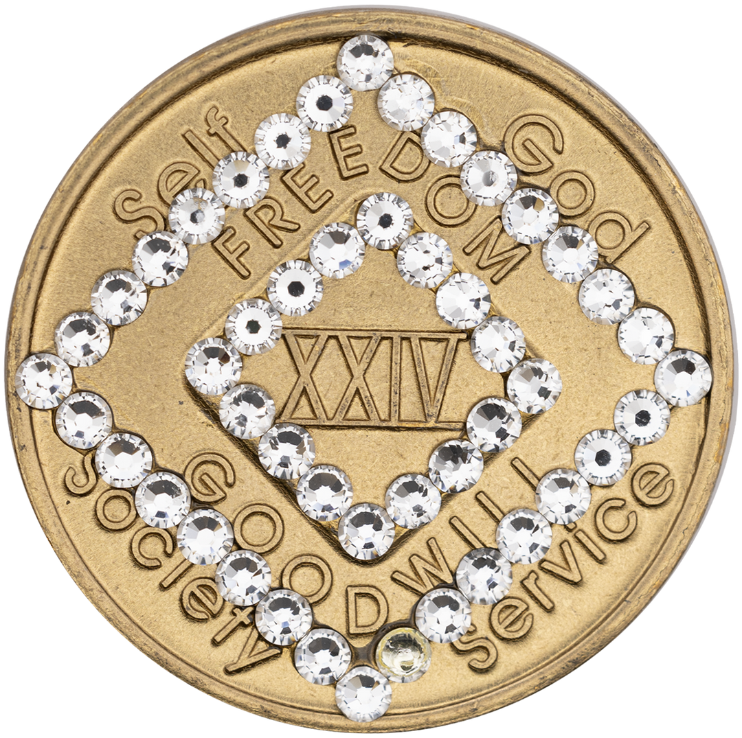 NA Bronze with Double Diamond Coin - Recovery Medallion from Choices Books & Gifts