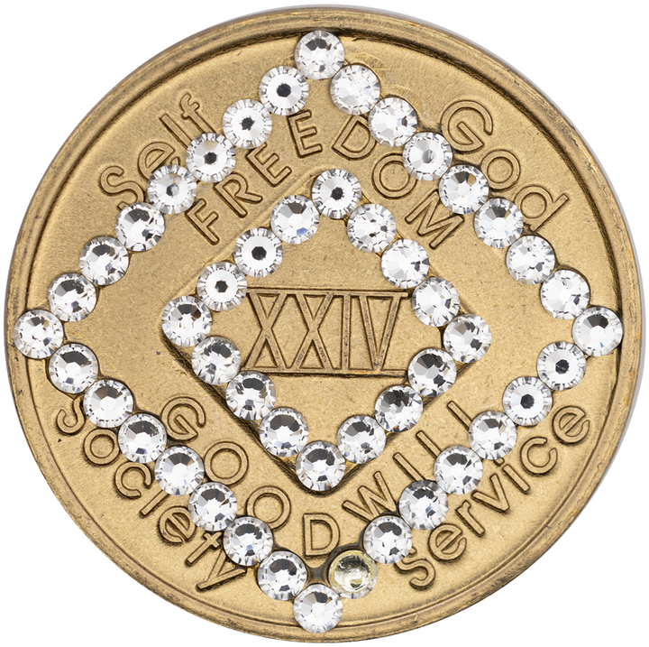 NA Bronze with Double Diamond Coin - Recovery Medallion from Choices Books & Gifts