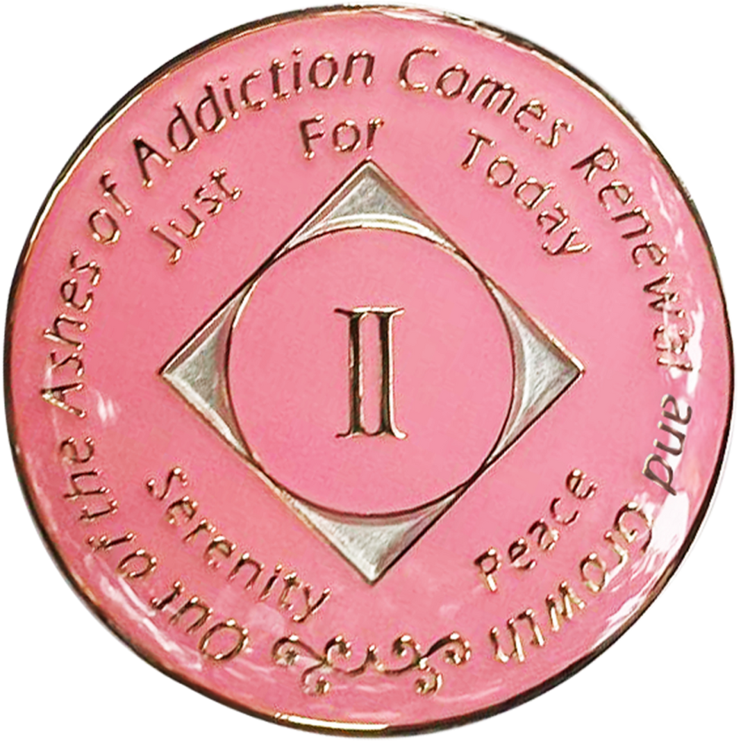 Pink NA Medallion - Recovery Medallion from Choices Books & Gifts
