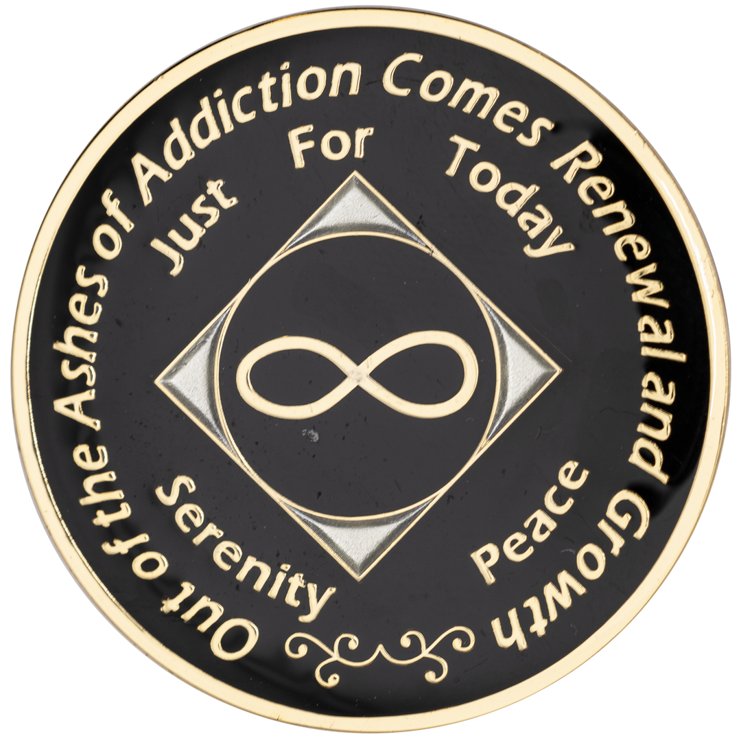 NA Eternity Recovery Coin, Black - Recovery Medallion from Choices Books & Gifts