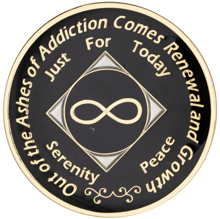 NA Eternity Recovery Coin, Black - Recovery Medallion from Choices Books & Gifts