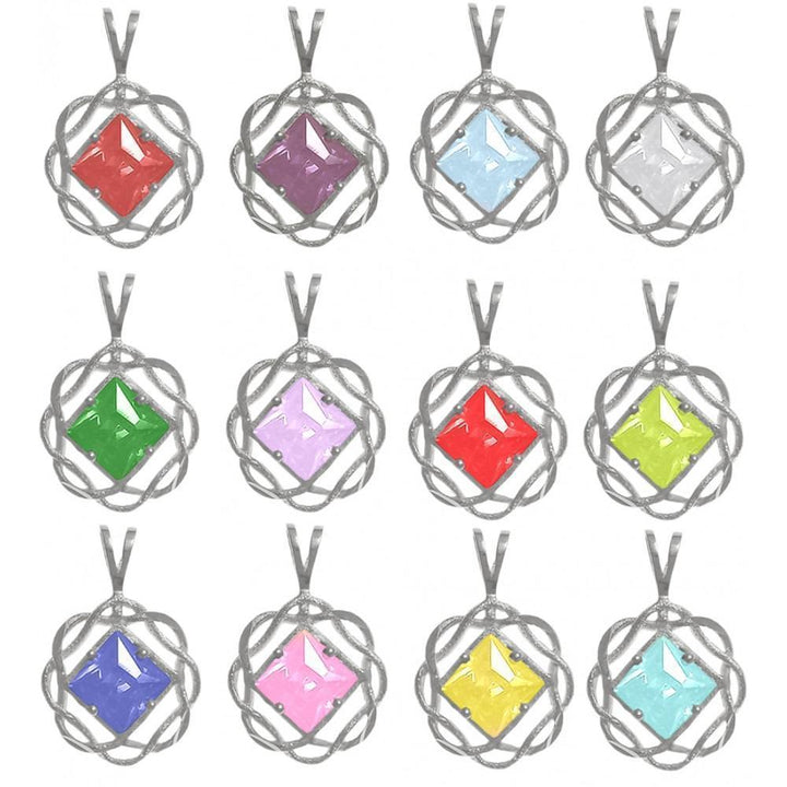 NS61. NA Birthstone Basket Weave, 12 colors. Sterling Silver. - Premium Jewelry from 12 Step Gold by Jonathan Friedman - Just $24.95! Shop now at Choices Books & Gifts