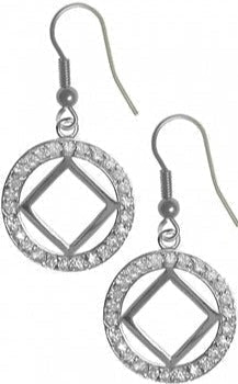 NSE05.NA Symbol Circle of 26 CZ's. Sterling Silver. - Premium Jewelry from 12 Step Gold by Jonathan Friedman - Just $50! Shop now at Choices Books & Gifts