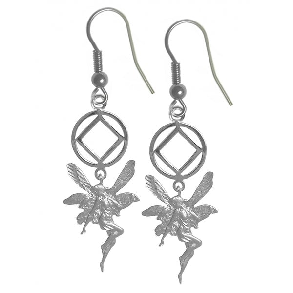 NSE22. NA Symbol with a Magical Fairy. Sterling Silver. - Premium Jewelry from 12 Step Gold by Jonathan Friedman - Just $50! Shop now at Choices Books & Gifts