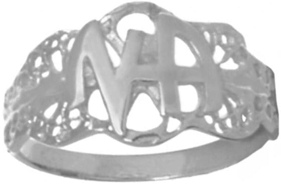 NSR09. NA Initial Filigree Style Ring, Sterling Silver. - Premium Jewelry from Choices Books & Gifts - Just $20! Shop now at Choices Books & Gifts