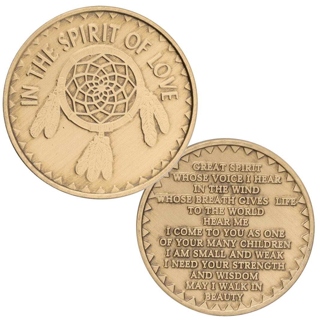Spirit of Love, Great Spirit Bronze AA Coin - Recovery Medallion from Choices Books & Gifts