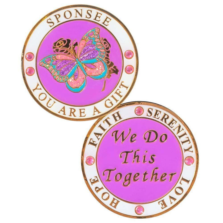 Sponsee Butterfly Recovery Coin - Recovery Medallion from Choices Books & Gifts