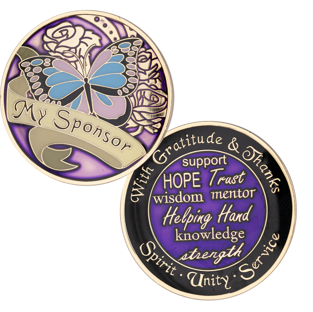 Sponsor Butterfly Recovery Coin - Recovery Medallion from Choices Books & Gifts
