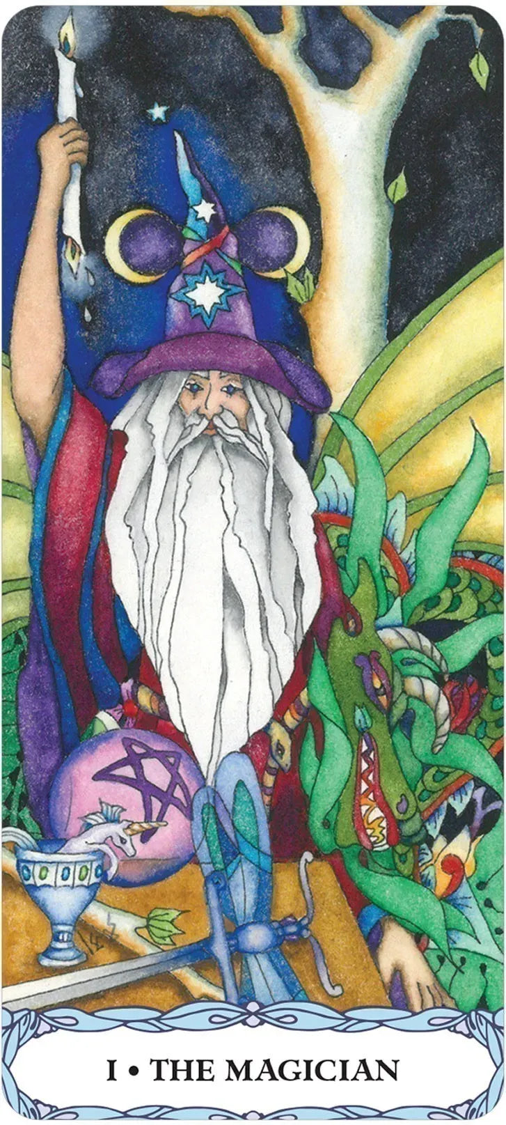 Tarot: Tarot of a Moon Garden Borderless Deck & Book Set