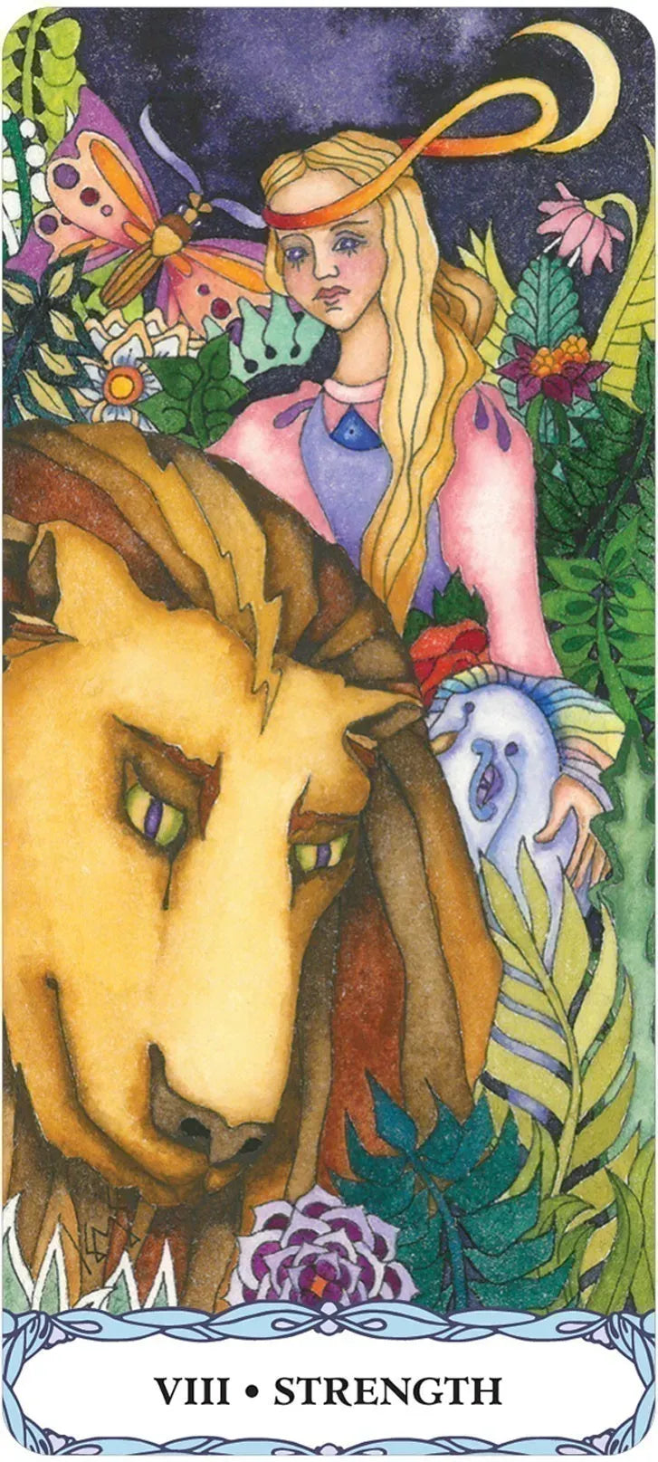 Tarot: Tarot of a Moon Garden Borderless Deck & Book Set