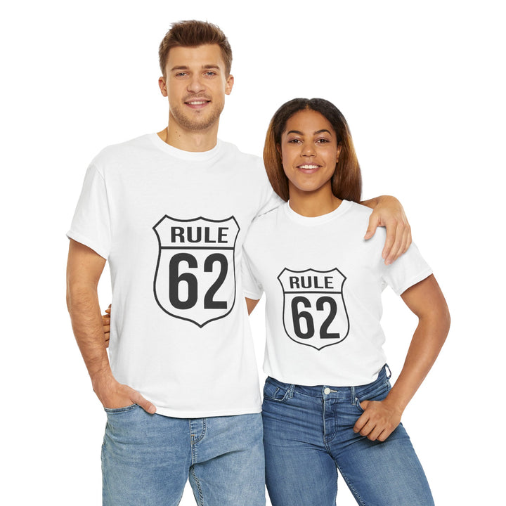 V10. Rule 62 T-shirt. Many Colors Available.