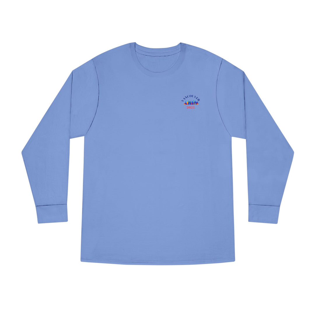 V13. Vancouver Long Shirt. Front/Back Printing. Many Colors Available.