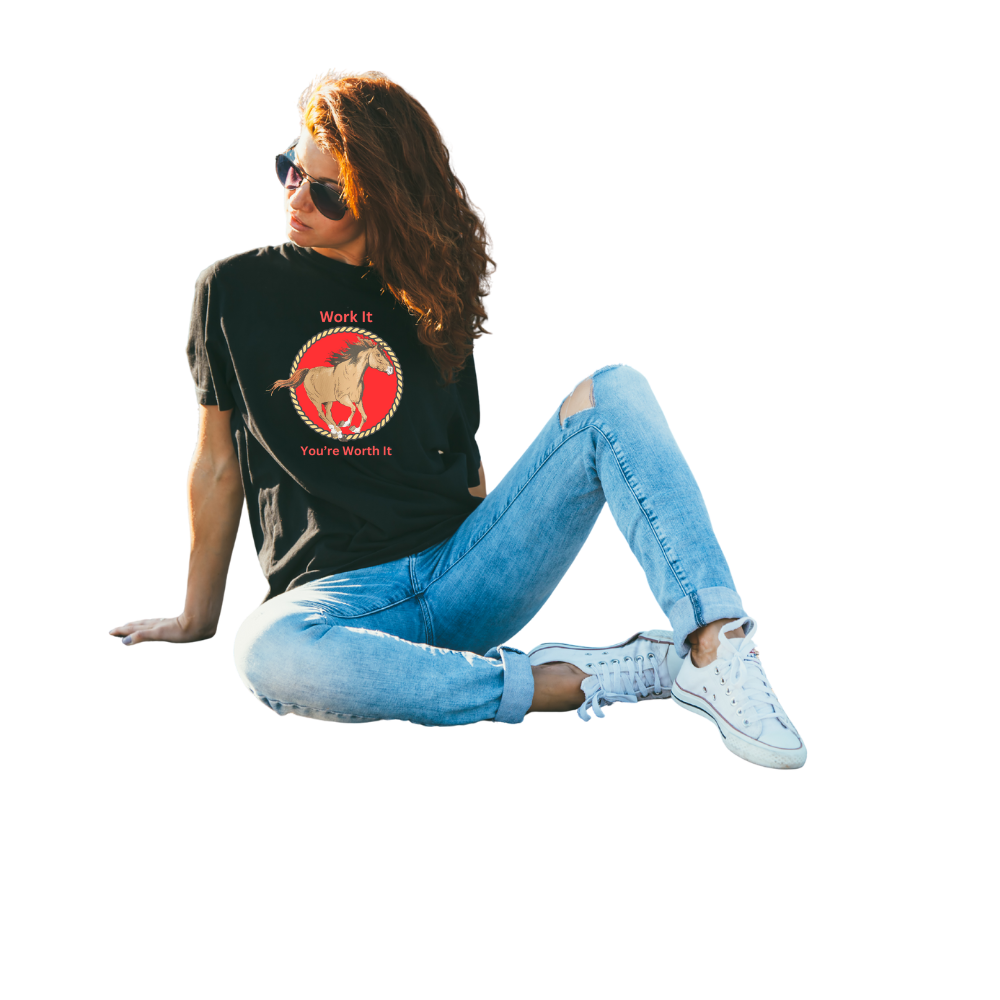 V19b. Work It.  T-shirt . Many Colors Available.