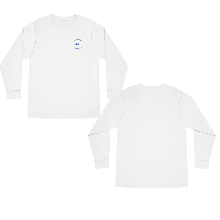 V20a. Progress not perfection Long Shirt. Many Colors Available.