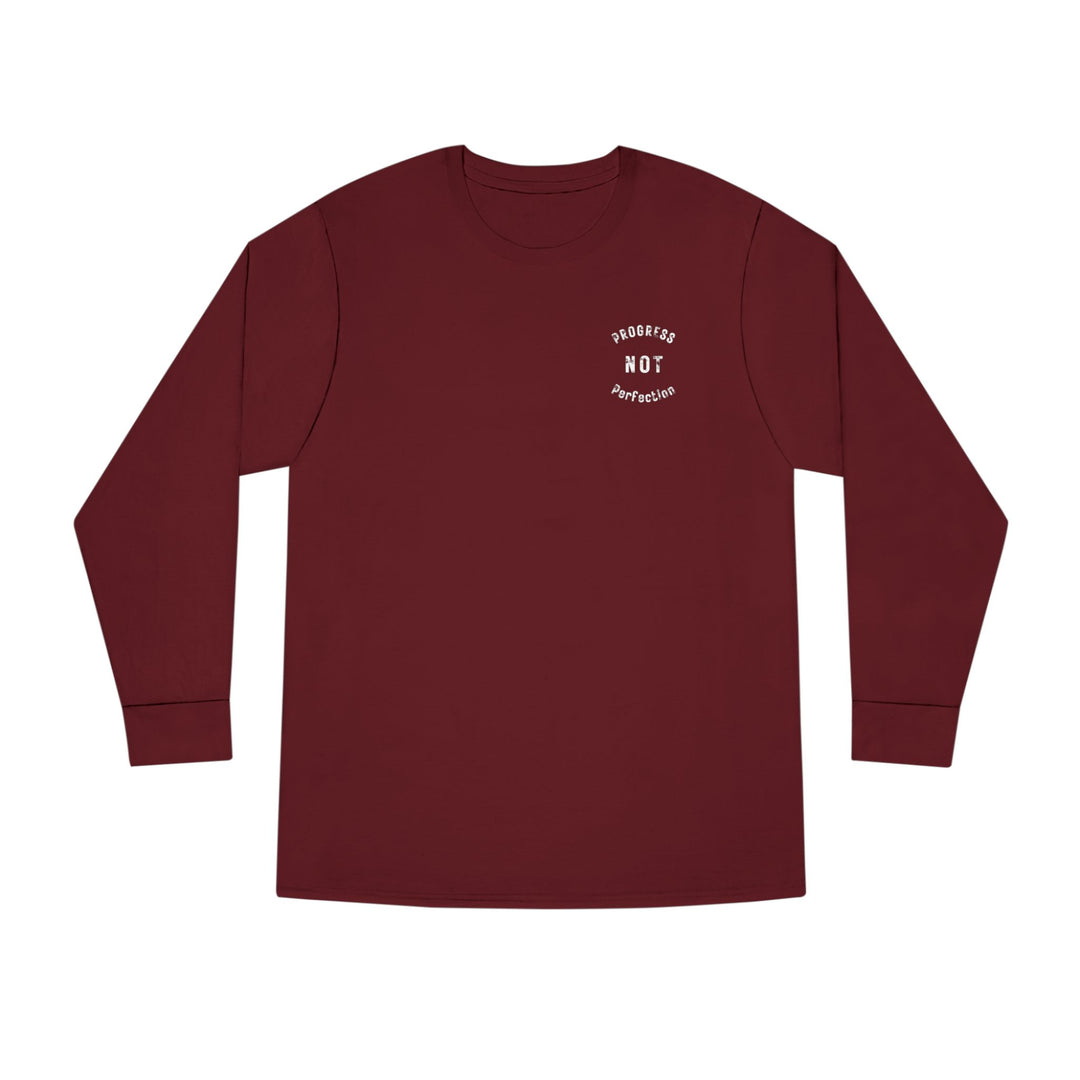 V20a. Progress not perfection Long Shirt. Many Colors Available.