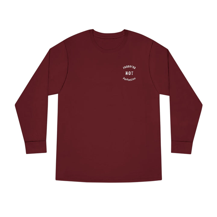 V20a. Progress not perfection Long Shirt. Many Colors Available.