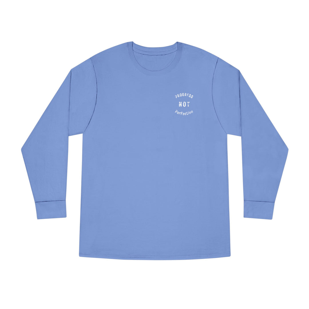 V20a. Progress not perfection Long Shirt. Many Colors Available.