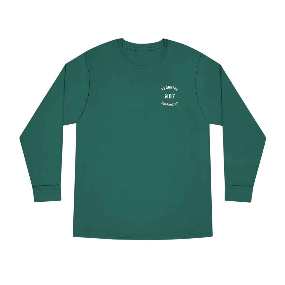 V20a. Progress not perfection Long Shirt. Many Colors Available.