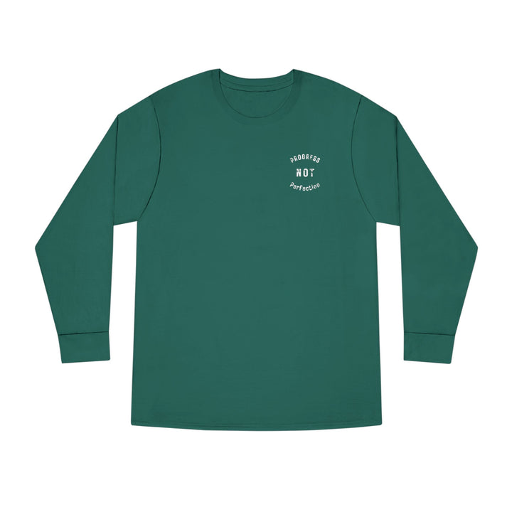 V20a. Progress not perfection Long Shirt. Many Colors Available.