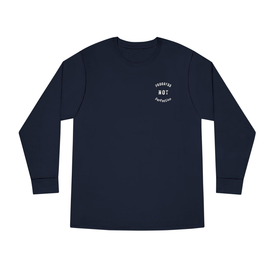 V20a. Progress not perfection Long Shirt. Many Colors Available.