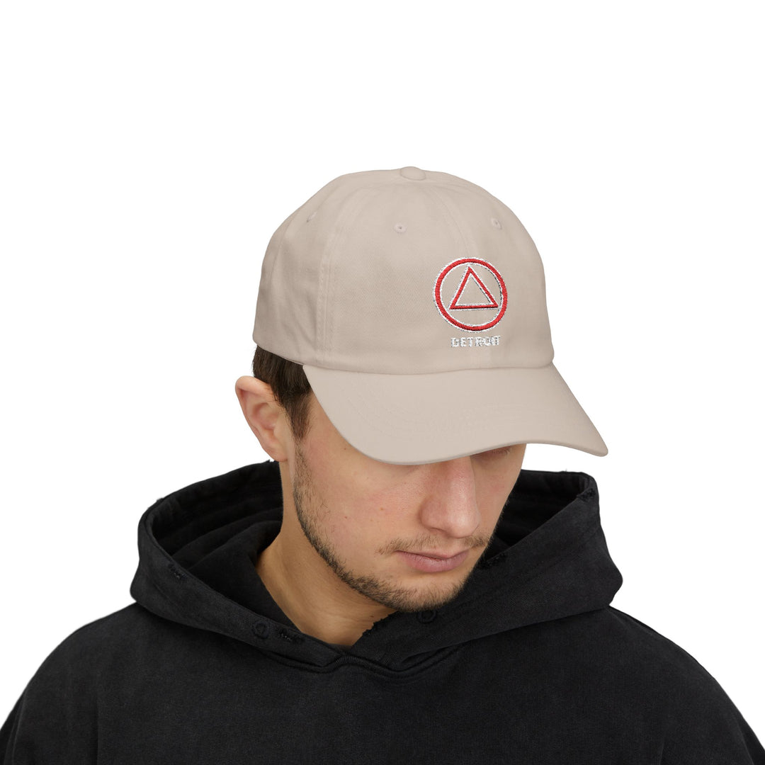 V33. Detroit Hat, Embroidered, Navy.