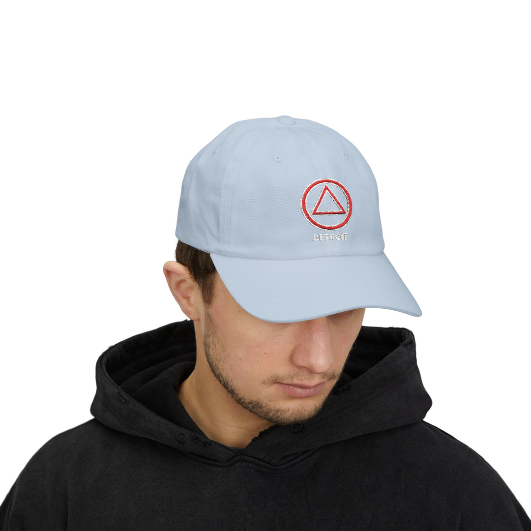 V33. Detroit Hat, Embroidered, Navy.