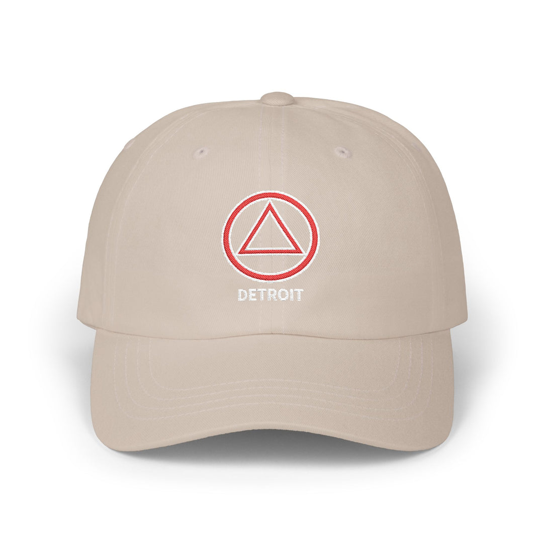 V33. Detroit Hat, Embroidered, Navy.