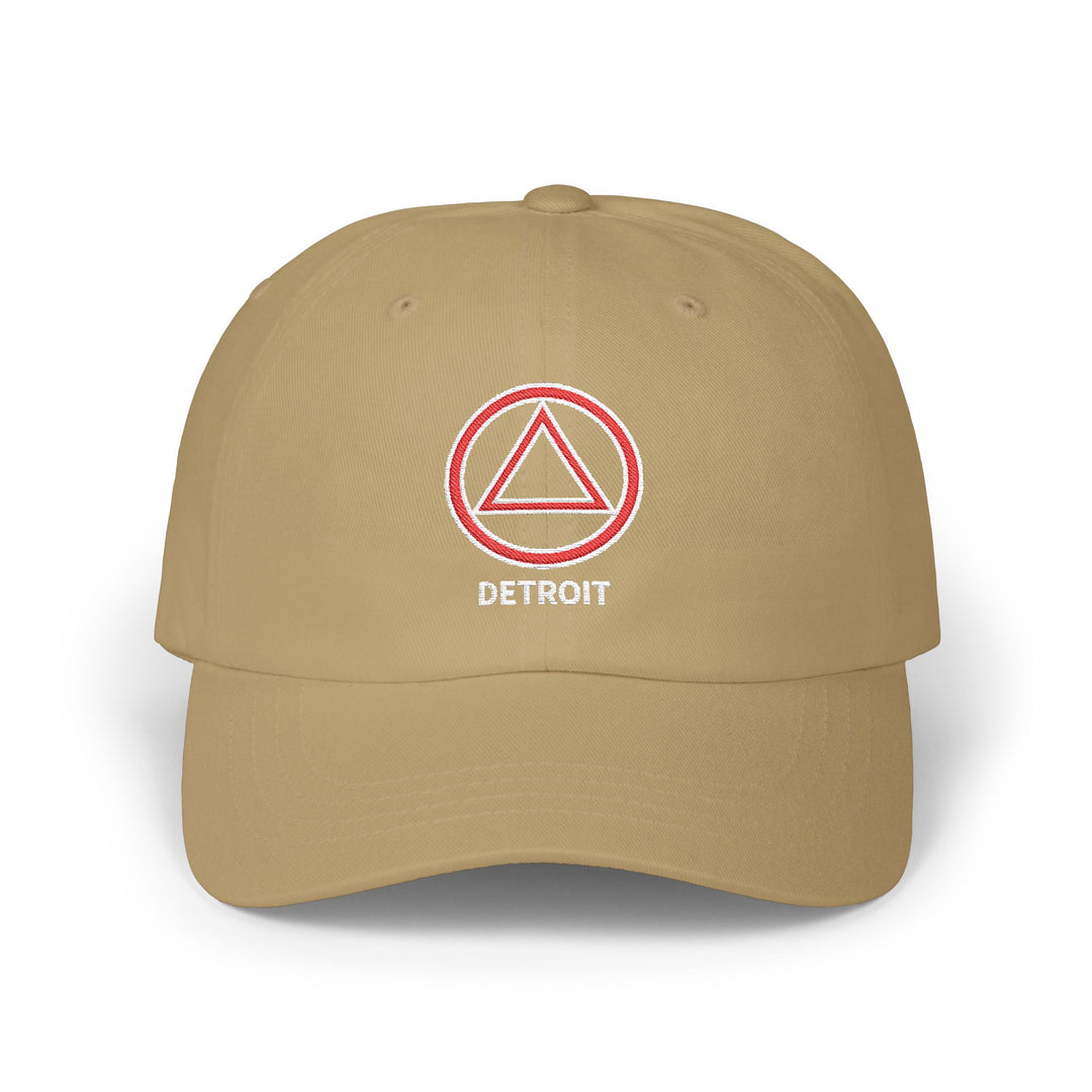 V33. Detroit Hat, Embroidered, Navy.