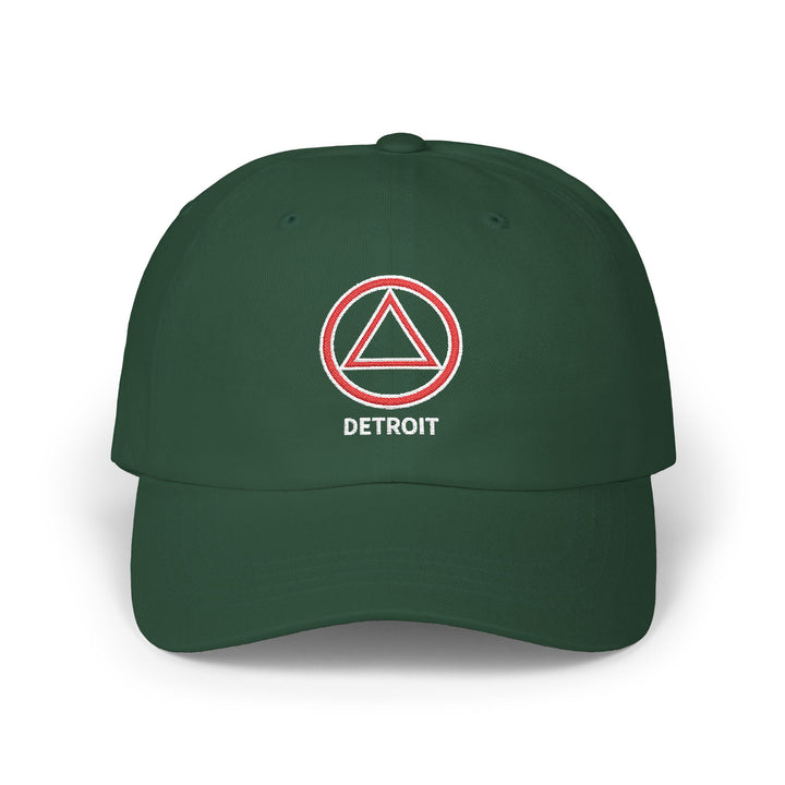 V33. Detroit Hat, Embroidered, Navy.