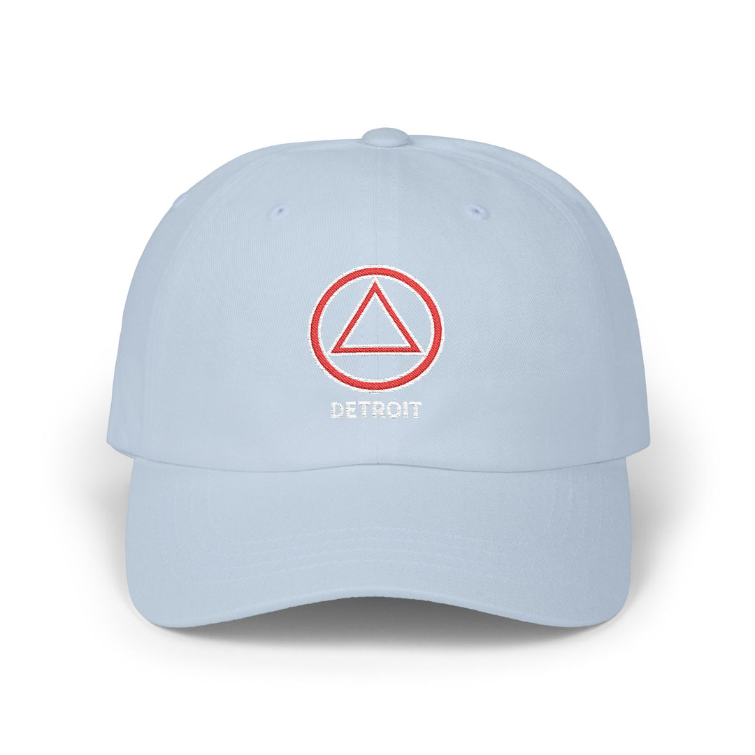V33. Detroit Hat, Embroidered, Navy.