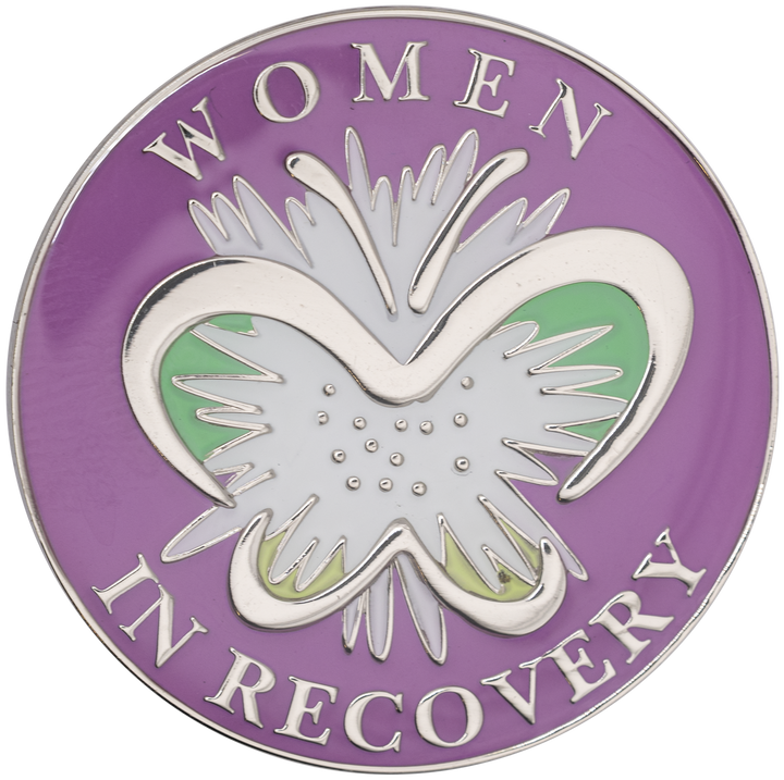 Women in Recovery Coin - Purple - Recovery Medallion from Choices Books & Gifts