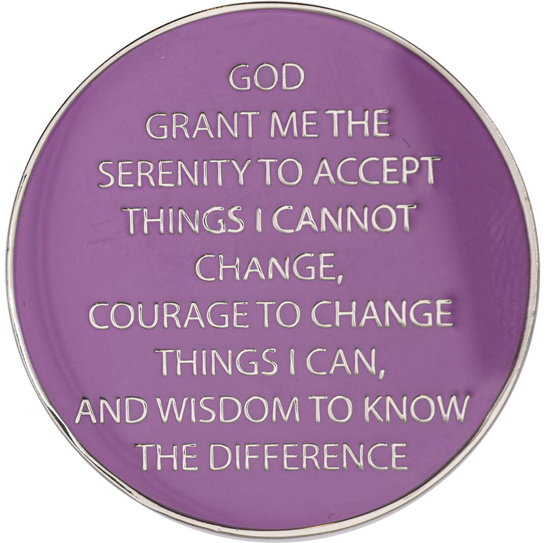 Women in Recovery Coin - Purple - Recovery Medallion from Choices Books & Gifts