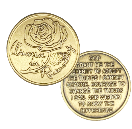 Women in Recovery, Serenity Bronze AA Coin - Recovery Medallion from Choices Books & Gifts