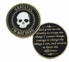 #Z04. Grateful I'm Not Dead Recovery Medallion - Gold or Silver - Premium Medallions from Choices - Just $13.95! Shop now at Choices Books & Gifts