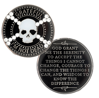 Z04.  Grateful Not Dead Coin w Skull