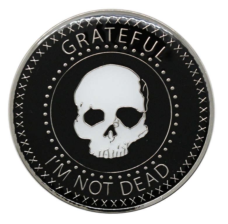 #Z05. Grateful I'm Not Dead Chip, Gold or Silver