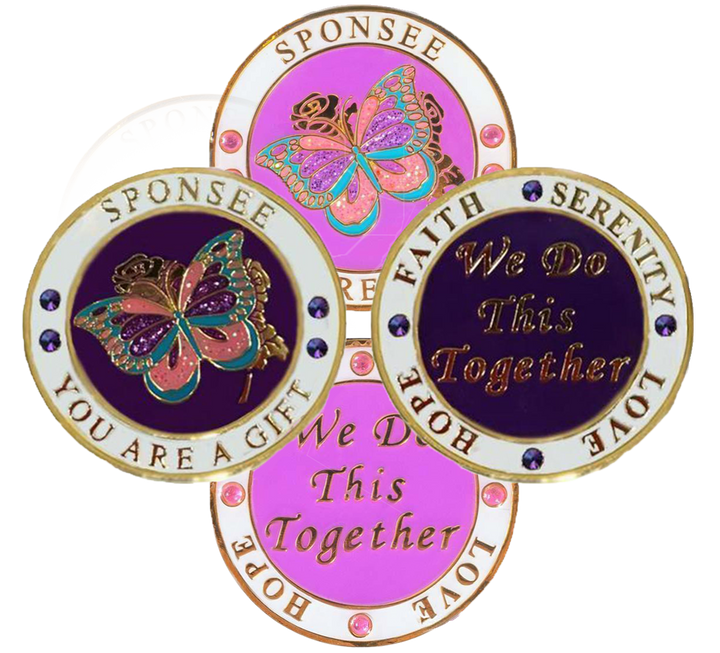 Z13.  Sponsee Butterfly Recovery Coin