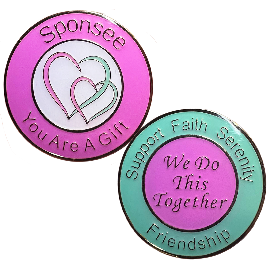 #Z16. Sponsee Heart Coin. New