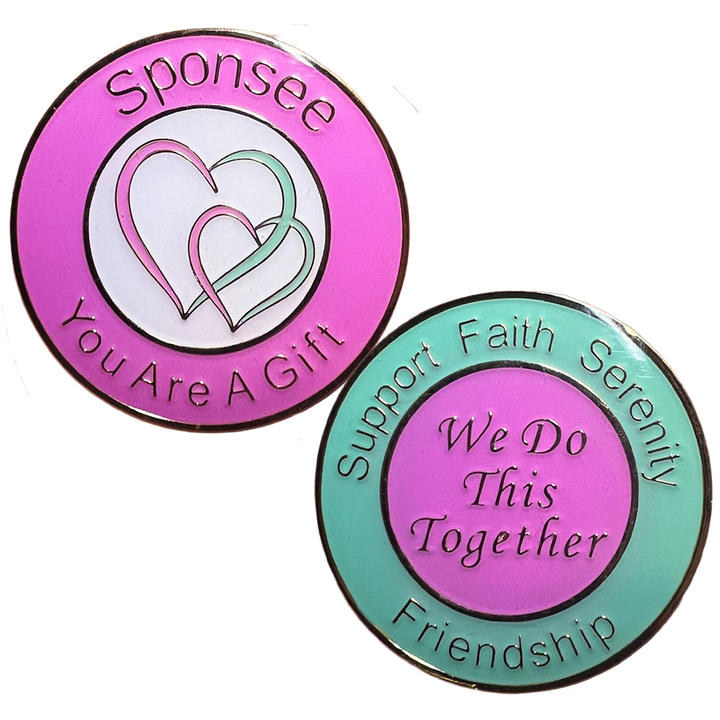 Z16.  Sponsee Heart Recovery Coin.  New