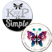 Z22.  Keep It Simple Coin w Bling